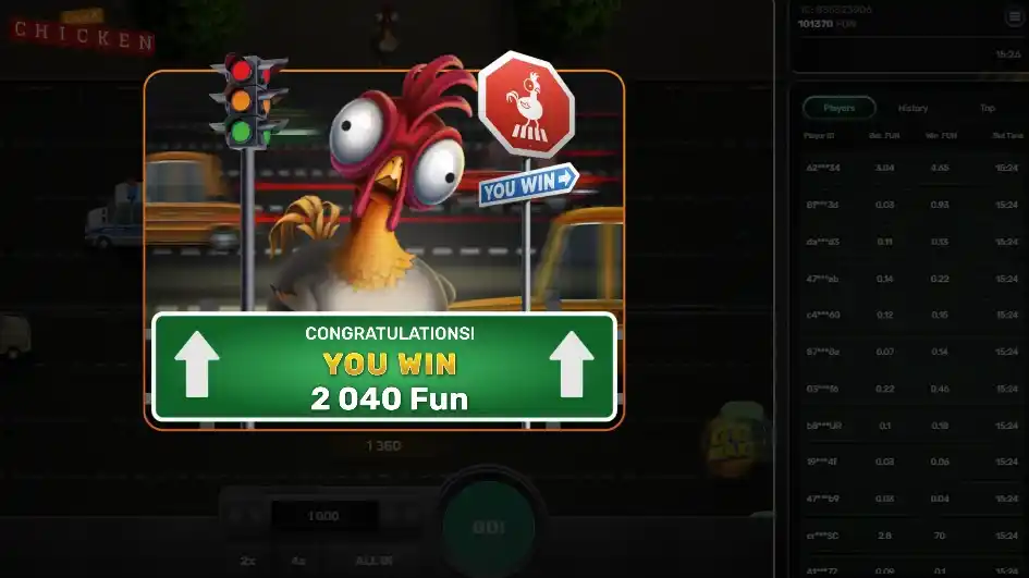 Chicken Crash by Galaxsys - Provider Profile